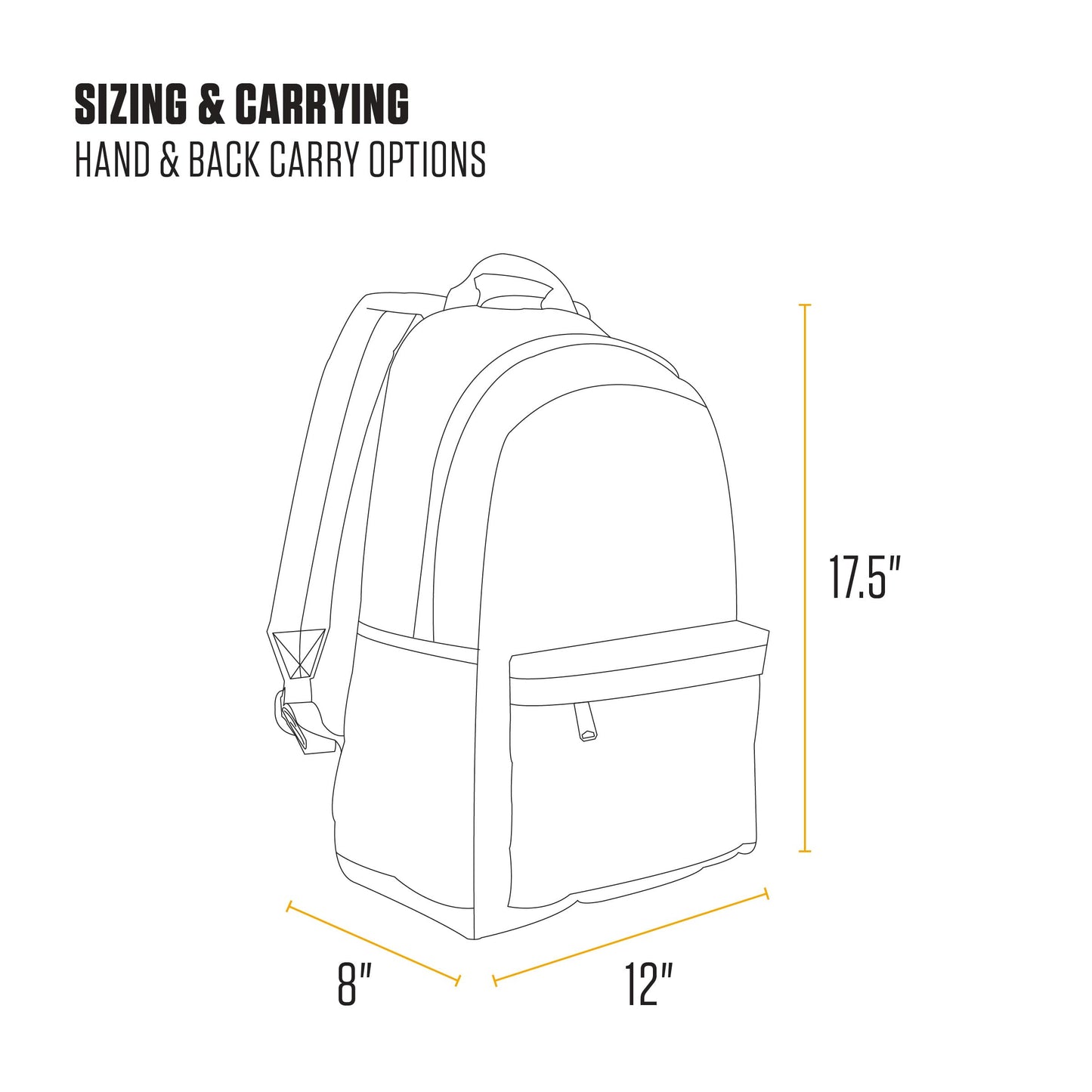 Carhartt 21L Classic Laptop Backpack, Water-Resistant Pack W/ 15" Laptop Sleeve and Organizational Compartments, Seabrook