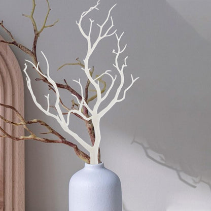 Cabilock 4PCS White Tree Branches for Decoration, Antler Decor, Artificial Branches for Vases and DIY Witch Antler Crafts, Halloween and Christmas Decor