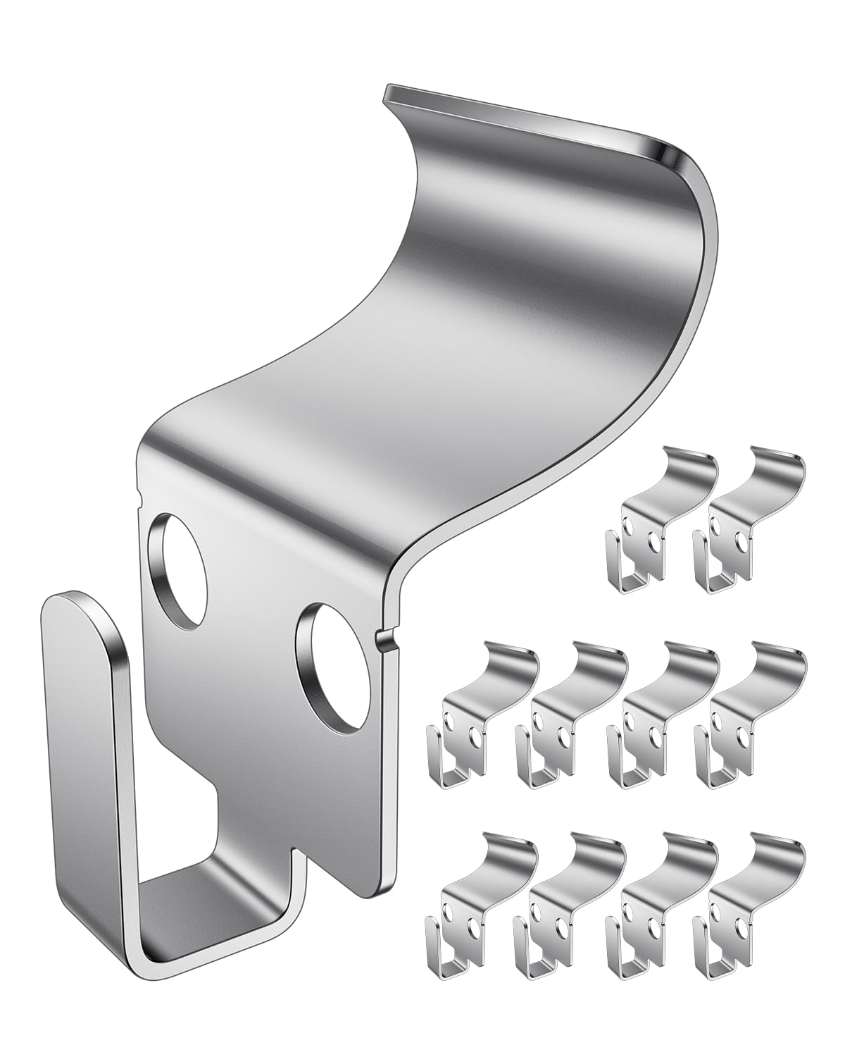 BOF Creations Vinyl Siding Hooks, No-Hole Hooks Vinyl Siding Hangers,Heavy Duty Siding Hooks for Hanging Outdoor, 10 Pack