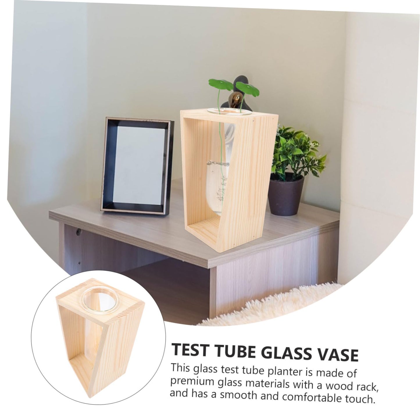 balacoo Test Tube Vase Rack Hydroponic Plant Terrarium for Home Decor Glass Container for Water Plants Creative Nordic Design for Elegant Spaces
