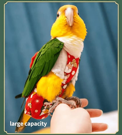 Bird & Parrot Diapers - Flight Suit Liners for Monk Parakeets, Cockatiels (Small, Purple)