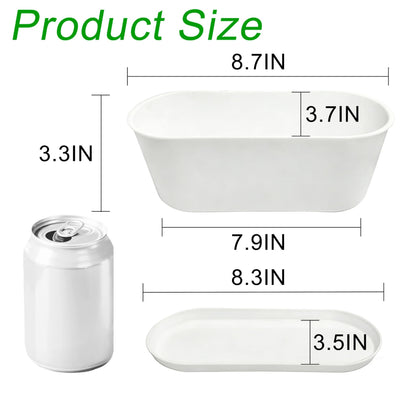 YANGYIXIN Rectangular Planter Box Versatile Window Planter for Small Plant Pots, Ideal Herb Planter Indoor Garden