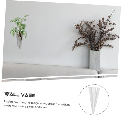 TOGEVAL Hydroponic Wall Hanging Glass Planter for Indoor Plants Space-Saving Terrarium Vase for Home Decor Modern Design Visible Root Growth for Flower Cuttings and Greenery