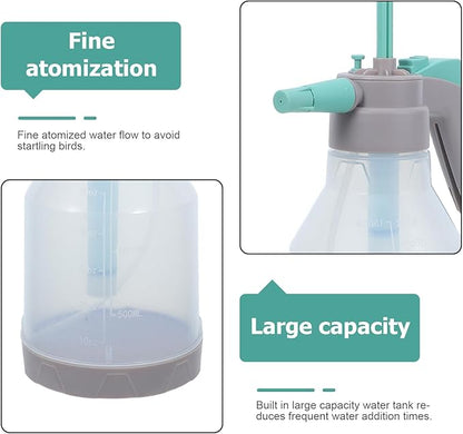 Bird Bath Sprayer for Parrots: Ultrafine Avian Pump Mister - 1.5L/50.72 Fl Oz Bird Bath Habitat Cleaner for Parakeets Macaws Cockatiels