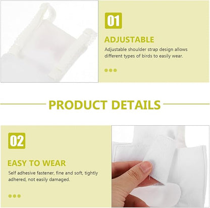 Generic Bird Diaper Flight Suit for Parrots Breathable Diaper Clothing Accessory for Birds for Indoor and Outdoor Use Easy to Wear and Wash
