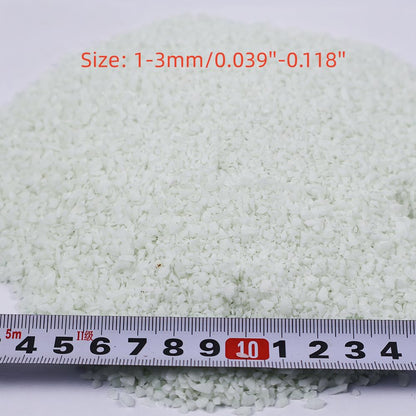 Emineyo Glow in the Dark Gravel Stones,Aquarium Gravel,Aquarium Sand,Decorative Glow Gravel Rocks for Fairy Garden Fish Tank Succulents Pot Vase Filler Decor, 1 Pound (Sky Blue, 1-3mm)