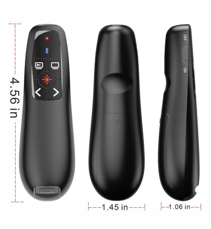 Presentation Clickers Wireless Presenter Remotes for PowerPoint, Powerpoint Clicker with Volume Control PowerPoint Slide Advancer for Mac, Receiver with Dual Functions,Computer, Laptop, LBBYDDLL