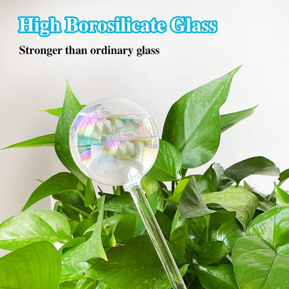 Pynqdfu 3 Pcs Plant Watering Globes,Self Watering Planter Insert Plant Accessories,Colorful Glass Plant Watering Devices for Indoor Plants