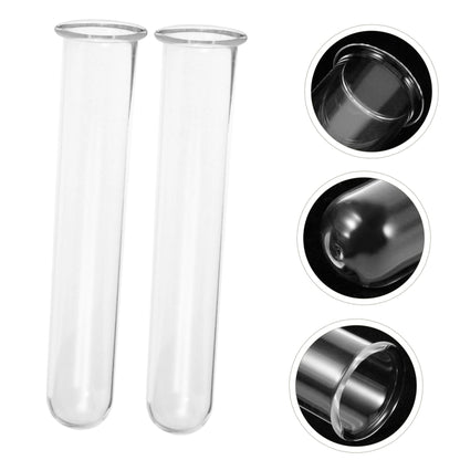 ifundom 4pcs Glass Test Tube Vase Flower Plant Decor for Hydroponic Water Tube Vase Terrarium Decor