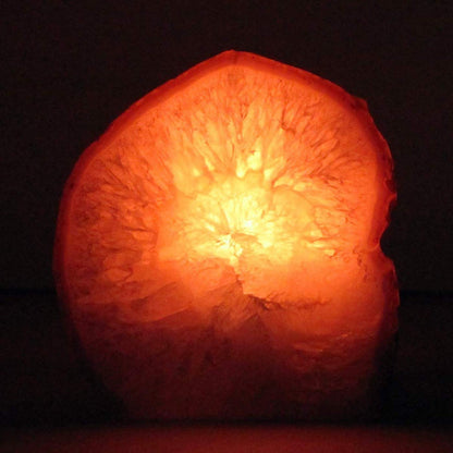 AMOYSTONE Blue Agate Stone Candle Holder for Pillar & Tea Lights 1-1.5lb, or Plant Terrarium as Boho Home Accent