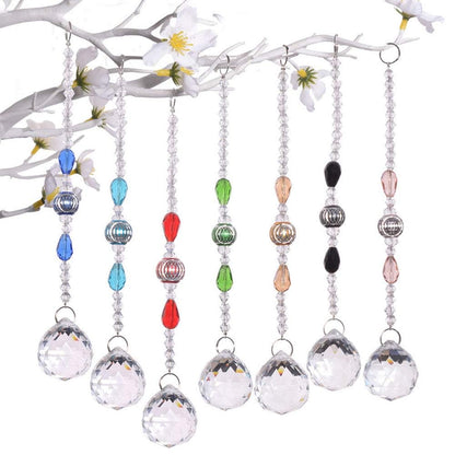 12 Pcs Crystal Ball Prism Suncatcher Rainbow Pendants Maker, 30mm Clear Glass Crystal Ball Prism,Hanging Crystals Prisms for Windows,for Feng Shui,for Home,Office,Garden Decoration