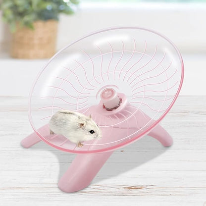 Wontee Hamster Water Bottle Water Dispenser Hamster Silent Exercise Running Wheel for Dwarf Hamsters Gerbil Mice (Pink, 80ML)