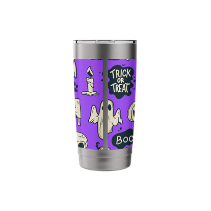Purple Happy Halloween 20oz Travel Cup Cute Bottle Spooky Stainless Steel Insulated Tumbler