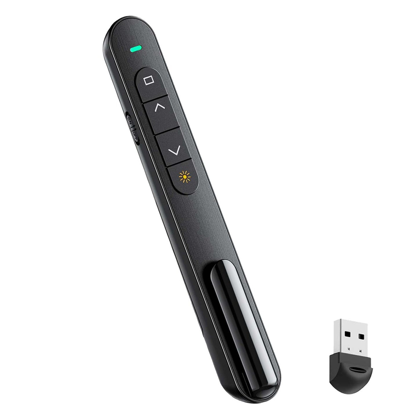 QUI 4 Pack Wireless Presenter with Volume Control, RF 2.4GHz Presentation Clicker for Google Slide/Keynote, PowerPoint Clicker Compatible with Mac/Windows