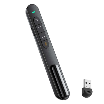 QUI 4 Pack Wireless Presenter with Volume Control, RF 2.4GHz Presentation Clicker for Google Slide/Keynote, PowerPoint Clicker Compatible with Mac/Windows