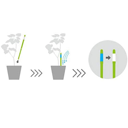 Sustee Aquameter (Small White Refillable - Bundle of 2) - House Plant Soil Moisture Meter, Humidity Sensor Probe, Water Level Indicator - Best for Indoor Potted Plants