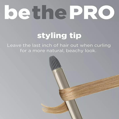 CONAIR INFINITIPRO Tourmaline 1 1/2-Inch Ceramic Curling Iron, 1 ½ inch barrel produces soft waves – for use on medium and long hair