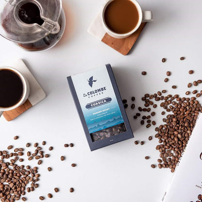 La Colombe Corsica Dark Roast Drip Grind Ground Coffee - Notes of Baker's Chocolate, Red Wine & Spices, 12 Ounce (Pack of 1)