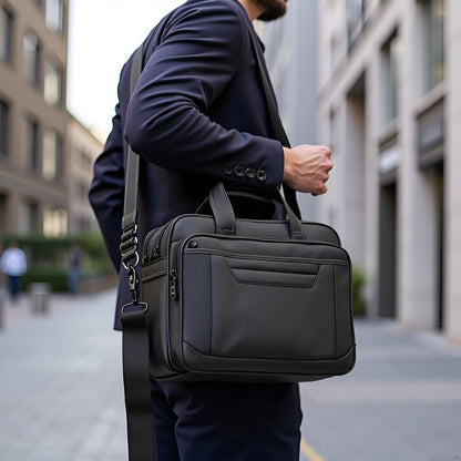 Briefcase Bag 15.6 Inch Laptop Messenger Bag Business Office Bag for Men Women, Shoulder Bag fit for Computer Notebook MacBook Hp Dell Lenovo Asus Apple