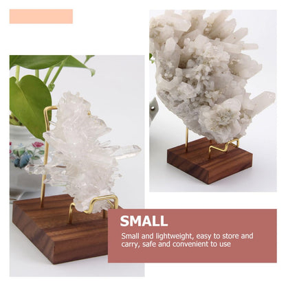 OSALADI Metal Crystal Display Stand for Mineral Spheres Small Lightweight Storage Rack for Home Store Decoration and Collectible Display
