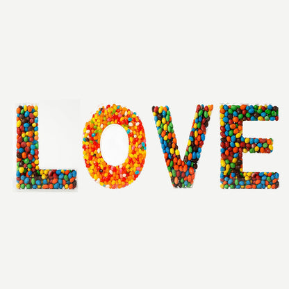 OAEUQ 10-Inch Magnetic Alphabet Candy Jar Refillable Fillable Letters For Candy Tray Reusable Lidded Candy Jar Candy Buffet Container Set (I, 1)