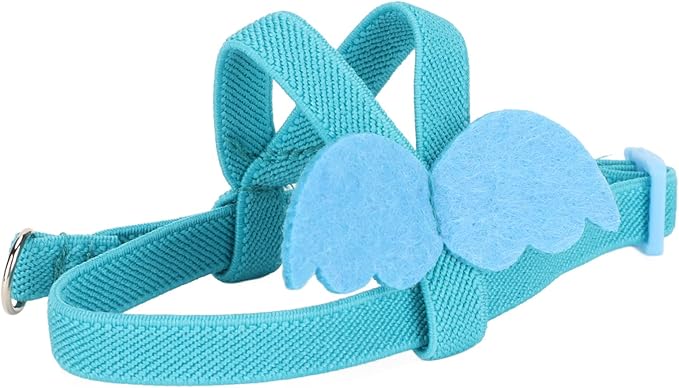 Pet Parrot Bird Harness Leash, Adjustable Parrot Nylon Leash Bird Flight Harness Vest, Bird Flying Clothes with Rope Parrot Flight Suit with Leash for Parakeets Cockatiels Conures Budgies(S)