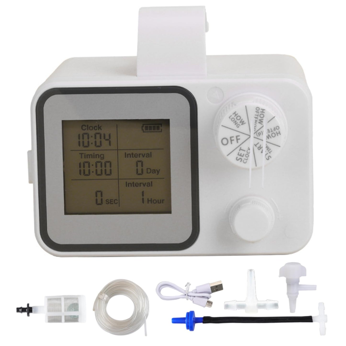 Automatic Watering System Programmable Plant Watering Devices with LCD Display for Indoor Houseplants Smart Drip Irrigation Kit Supports Up to 15 Plants