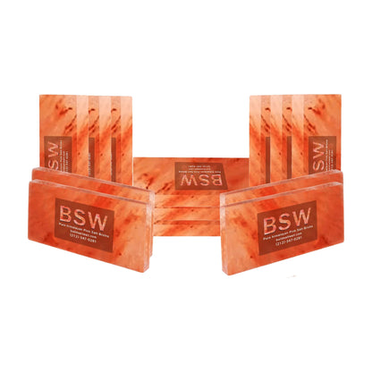 Himalayan Pink Salt Tiles 8x4x1 – Pack of 100 | Natural Salt Wall Bricks for Spa, Sauna, Therapy Rooms & Wellness Décor