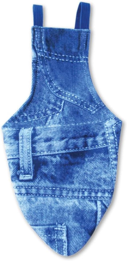 Avian Fashions FeatherWear FlightSuit X-Wide(9) Bird Diaper in Denim Print