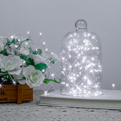 PCORES Fairy Lights, 1000 LED Cool White Copper Wire, 100FT, Waterproof with Remote for Bedroom, Wedding, Christmas Tree Decoration