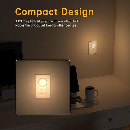 Night Lights Plug in12 Pack,Dim Night Light with 3CCT, Auto Dusk to Dawn Sensor, 3 Brightness Levels, Dimmable Night Light for Bedroom, Stairway, Toilet
