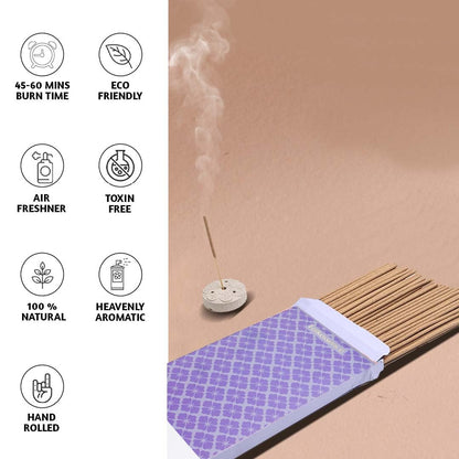 Folkulture Incense Sticks with Holder (120 Sticks)| Vanilla & Cashmere Cozy Insence-sticks For Aromatherapy, Home Fragrance |No Charcoal,Organic,Non Toxic, 45 Mins, Long Burning Luxury Inscents-sticks