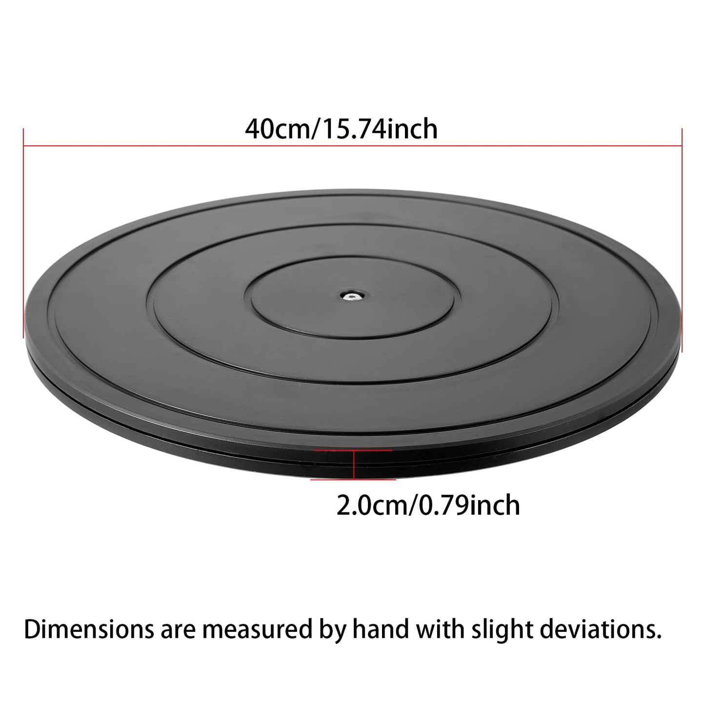 ZZRANYE 16 Inch Heavy Duty Rotating Swivel Stand - 360 Degree Rotating Lazy Susan Base with Steel Ball Bearings for Model Base/Plants/Crafts Stand/Monitors/TV/Potted Plants