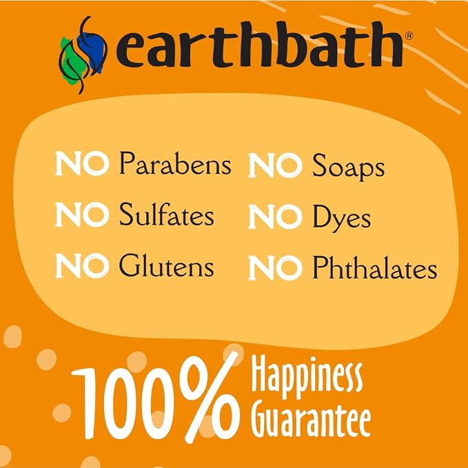 earthbath Shea Butter Shampoo - Hypoallergenic Dog Shampoo Sensitive Skin, Sensitive Dog Shampoo, Dog Bath Wash, Dander Care, Cruelty-Free, Vegan, Non-GMO, Made in USA, 33:1 Ultra-Concentrated- 128 Oz