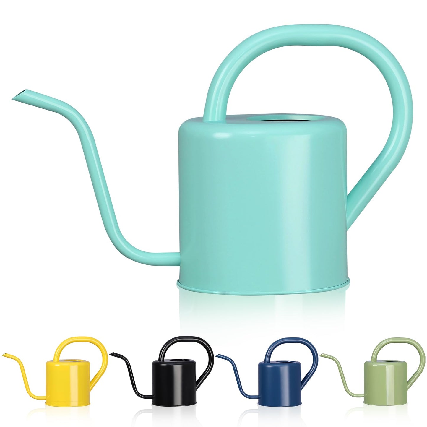 Watering Can, Stainless Steel Watering Can for Indoor & Outdoor Plants, 1L/35oz Long Spout Water Can with Handle, Rust-Proof Plant Watering Pot for House Plants, Garden Flowers