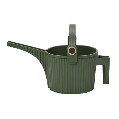 Hachiman Small Watering Can - 1.5 L Plant Watering Can with Widened Spout for Indoor and Outdoor Plants - Hands-Free Filling - 13.3" × 5.3"- Garden Green