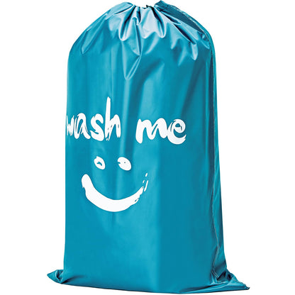 HOMEST 2 Pack XL Wash Me Travel Laundry Bag, Dirty Clothes Organizer, Large Enough to Hold 4 Loads of Laundry, Easy Fit a Laundry Hamper or Basket