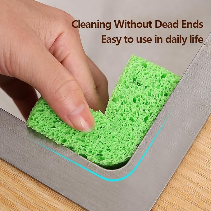 6 - Pack Non-Scratch Scrub Sponges - Sponges for Dishes and Washing Dishes, Cleaning Sponges for Kitchen Home Office, Magical 3D DIY Art and Craft Suppliers（Mixed）
