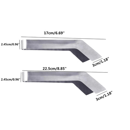 alblinsy 2 Pcs Seedling Transplanting Tongs, 6.7/8.7 inch Stainless Steel Gardening Remove Seedling Starters, Seedling Remove Pliers for Reducing Root Damage