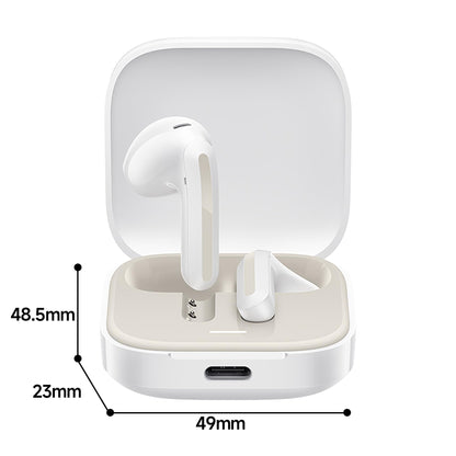 Xiaomi Redmi Buds 6 Active Wireles Earbuds (Global Version), Bluetooth 5.4 in-Ear Headphones, 30H Long Battery Life,Noise Cancellation for Calls, 5 Tuning Modes, IPX4 Waterproof - (White)