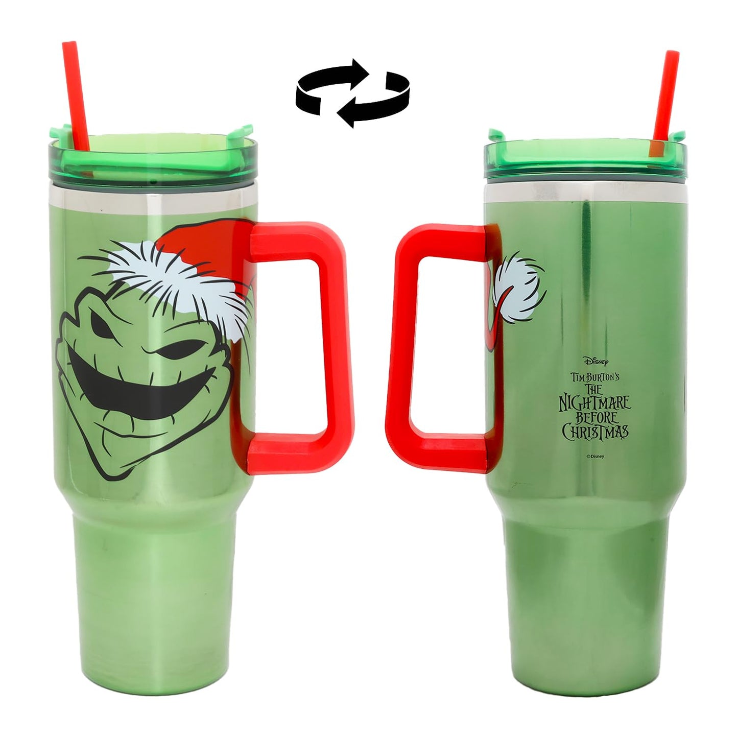Disney Nightmare Before Christmas 40 OZ Stainless Steel Cup Set - Bundle with Oogie Boogie Tumbler, Sticker, More Tumblers for Girls, Boys
