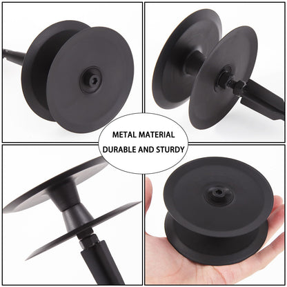 8PCS Metal Garden Hose Guide Spike, Hose Guides for Garden Heavy Duty, Cast Iron Garden Hose Guides for Outside, Rustproof Coated Hose Guide Stakes for Lawn & Yard, Plant & Flower Bed Protection