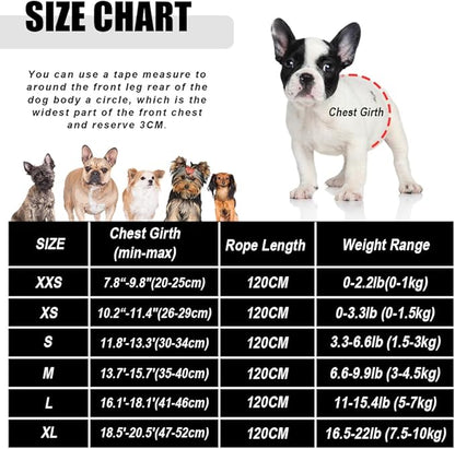 FEimaX Dog Harness and Leash Set for Walking, Soft Mesh Adjustable Easy Control Lightweight Cat Vest Harnesses with Reflective Strips, Escape Proof Small Dogs Cats Vests (Red, X-Large)