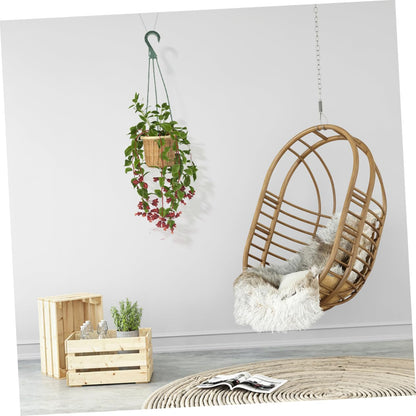 CIYODO 5Pcs Hanging Planter Hooks Set Plant Hangers with Chains for Use Space Saving for Succulents Flower Pots for Areas