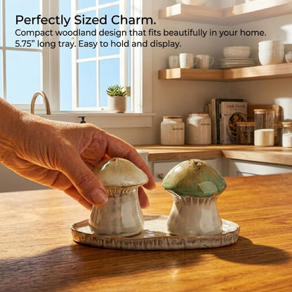 The Bridge Collection Mushroom Unique Salt and Pepper Shaker Set