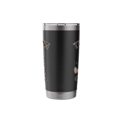 Halloween Voodoo Doll Thinking of You Funny Goth Humor Retro Stainless Steel Insulated Tumbler