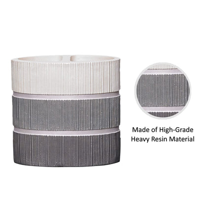 Zahari Home Modern Line Toothbrush Holder - Modern Western Design - Stylish Bathroom Essential - Luxury Decor for Toothbrushes and Toothpaste - Organize with Classic Charm