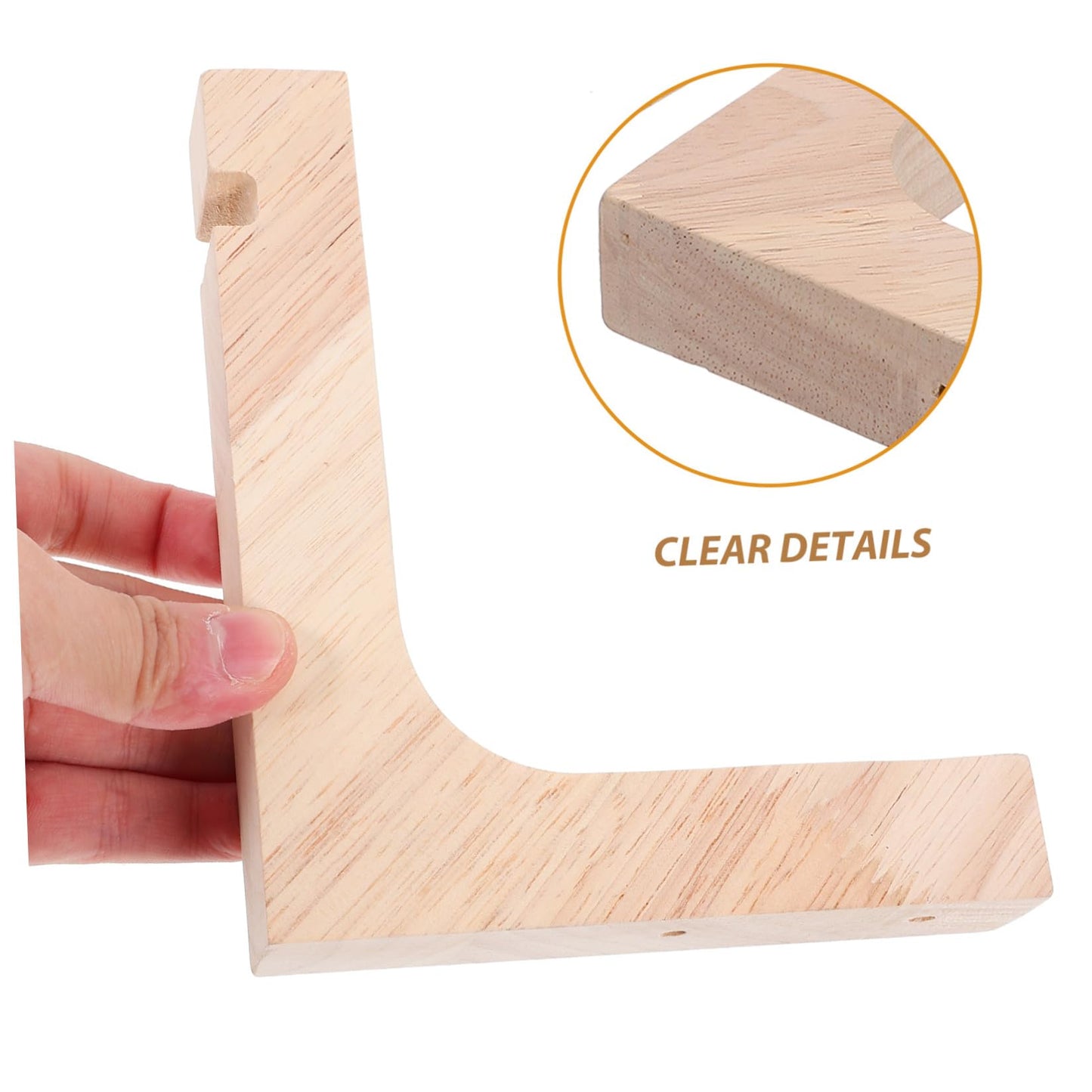 Angoily Wood Hooks for Hanging Plants 2pcs Heavy-Duty Wooden Plant Hangers Wall Mounted Brackets for Indoor Outdoor Hanging Flower Pots Balcony Garden Decor