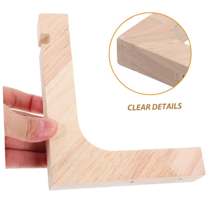 Angoily Wood Hooks for Hanging Plants 2pcs Heavy-Duty Wooden Plant Hangers Wall Mounted Brackets for Indoor Outdoor Hanging Flower Pots Balcony Garden Decor