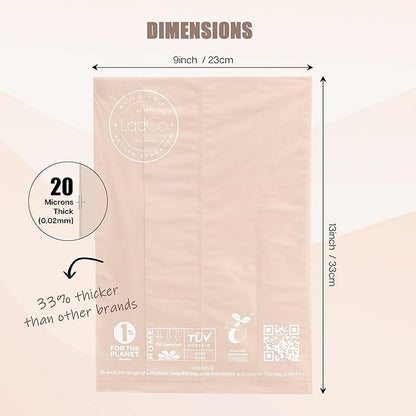 Bio-Based Dog Poop Bags, Silky Soft & Leak-Proof, Lavender-Scented, Made from Cornstarch 16 Rolls, 240 Bags